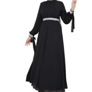Abaya Georgette Full Sleeve Length Stylish Abaya Dress for Women for Girl