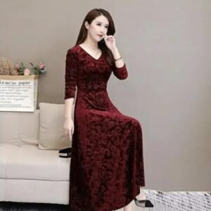 Long Sleeve Jacquard Cocktail Dress, Vintage Flared Swing Style, Party Prom Tea Dress