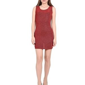 Bodycon Dresses for Women Sequin Cocktail Dresses for Women | Prom Dresses | One Piece for Women (Maroon)