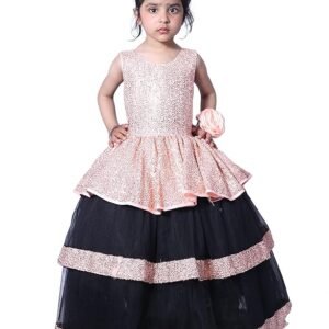 Baby-Girls Kids Fancy Prom Dress Princess Gown Birthday Dresses 10-11Years (Pink)