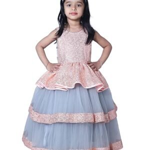 Baby-Girls Kids Fancy Prom Dress Princess Gown Birthday Dresses 5-6Years