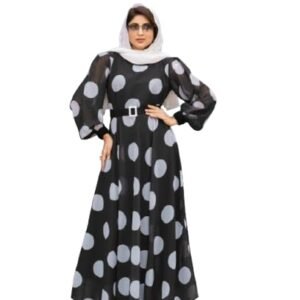 Georgette Full Sleeve Length Stylish Abaya Dress for Women