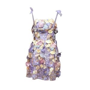 Women Three dimensional Floral Embroidered Suspender Dress for Wedding Proms S|Clothing, Shoes & Accessories | Womens Clothing | Dresses|1 Womens 3D Floral Embroidery Dress