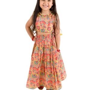Girls Printed Pure Cotton Ready To Wear Readymade Lehenga Choli