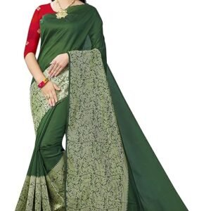 Women's Banarasi Silk Saree with Luxurious Gold Zari Work & Blouse Piece – Traditional Indian Attire for Weddings, Receptions & Festivitie