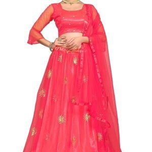 Elegant and Stylish Lehenga Choli for Women – Traditional Indian Wear with Embroidery, Perfect for Weddings and Festivals (Surya-Tometto)