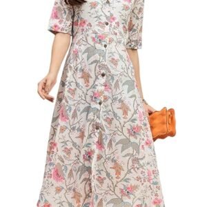 Women's Western Dress Floral Printed Casual Dress