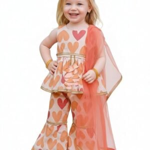 Trendy Girls Stylish Kurti and Sharara with Dupatta | Traditional Festive & Party Clothing Set