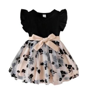 Baby-Girl's Net A-Line Knee-Length Dress