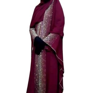 Nida Fabric Free Size Muslim Burqa/Abaya & Burkha Dress For Muslim Women( Maroon)