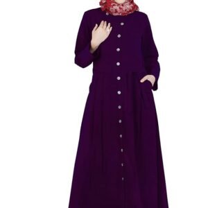 Pearl button Abaya