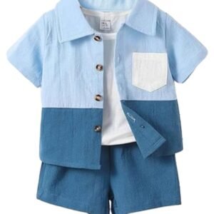 Stylish Boys Coords Dress Set | Printed Shirts and Shorts for Kids Clothes