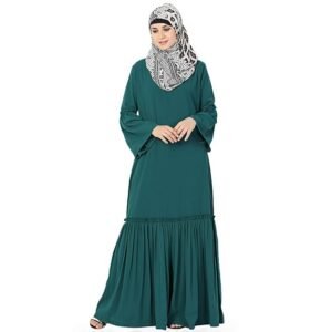 Flared bottom Green Burqa/Abaya