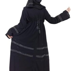 Nida Fabric Free Size Muslim Burqa/Abaya & Burkha Dress for Muslim Women( Deep Blue)