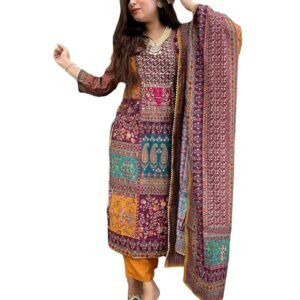 Women’s Viscose Rayon Straight Kurta Pant Dupatta Set | Stylish Kurti Set for Women | Cotton Kurta Set with Dupatta Ethnic Dress