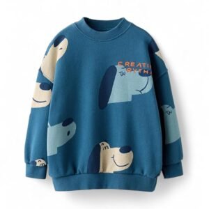Boys & Girls Oversized Sweatshirt | Graphic Print | Age 3-10 Years | Warm & Comfortable Kids Pullover