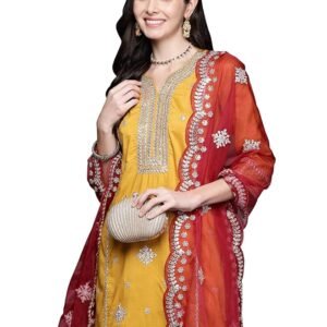 Women Ethnic Wear(Mustard)