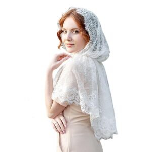 Cathedral Bridal Veils Infinity Chapel Inspired Prayer Latin Mass Lace Mantilla Church Muslim Communion Headcover Veil